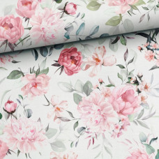 Baby In World BABY 01604 Body niemowlęce dł rękaw Pastel Roses 80/86