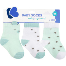 Baby socks with 3D ears Bear with me Mint 6-12m