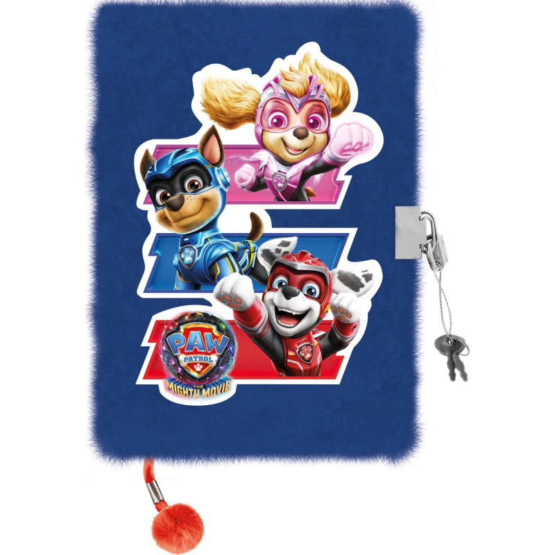 Bambino (Topgal) Paw Patrol Hairy Diary with padlock A5 96K 1082