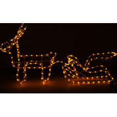 Springos CL1226 LIGHT REINDEER WITH 192 LED SLEIDER