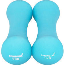 Springos Neoprene dumbbells Springos FA1038 2x1 kg