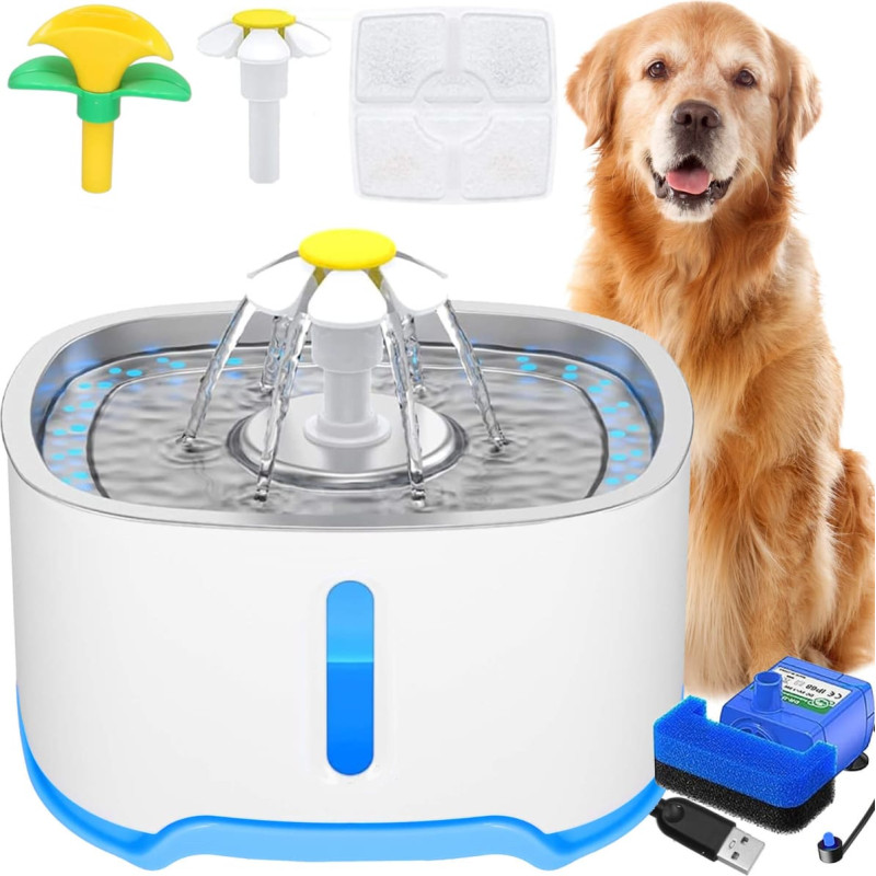Springos Water dispenser for animals, cat, dog waterer  Springos PA0313 2.5 L