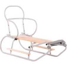 Moovkee Sled metal with handle for pushing and footrest - MOOVKEE. - LIGHT GREY