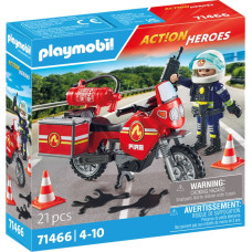 Playmobil ACTION HEROES Ugunsdzēsēju motocikls un naftas noplūdes incidents 71466