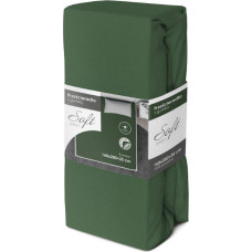 SHEET SOFT 160X200+25 JERSEY ELASTIC BAND GREEN COTTON.