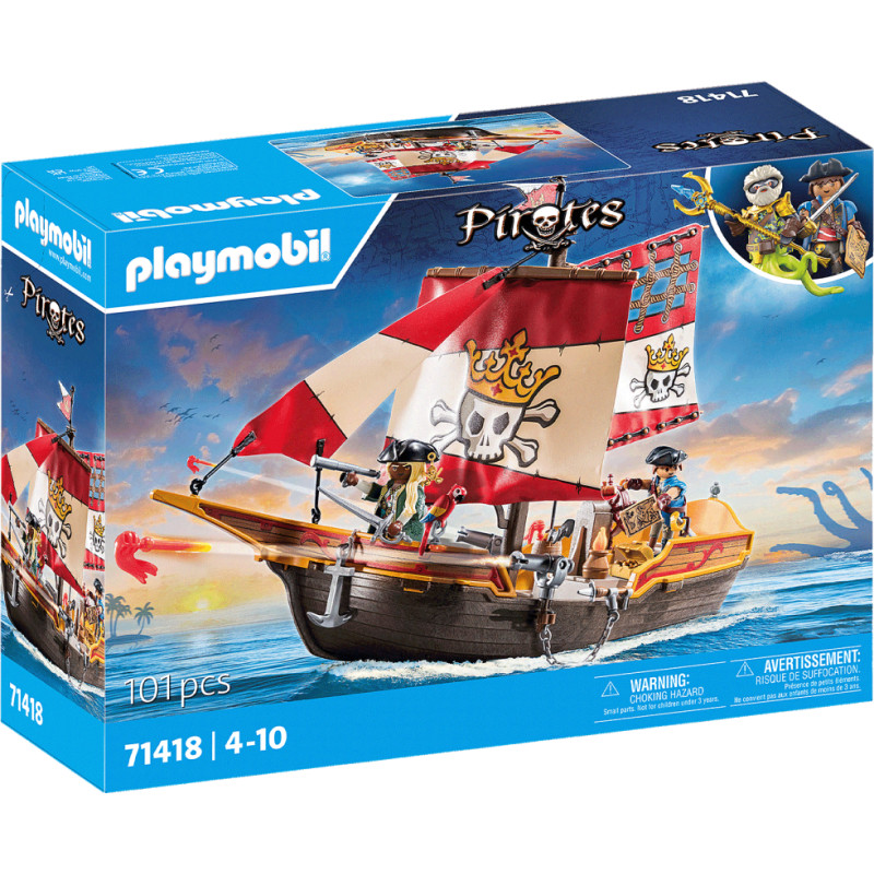 Playmobil PIRATES Pirātu kuģis 71418