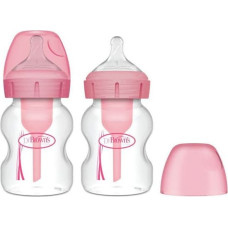 Dr.browns WB52601 WIDE NECK BOTTLE 150ML OPTIONS+ 2-PACK PINK