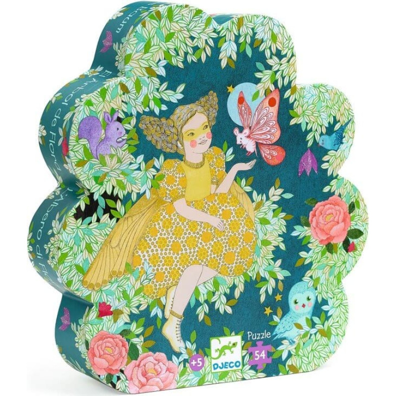 Djeco Silhouette puzzles - Flora's Tree - 54 pcs