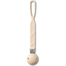 Babyono soother holder silicone beige1469/03