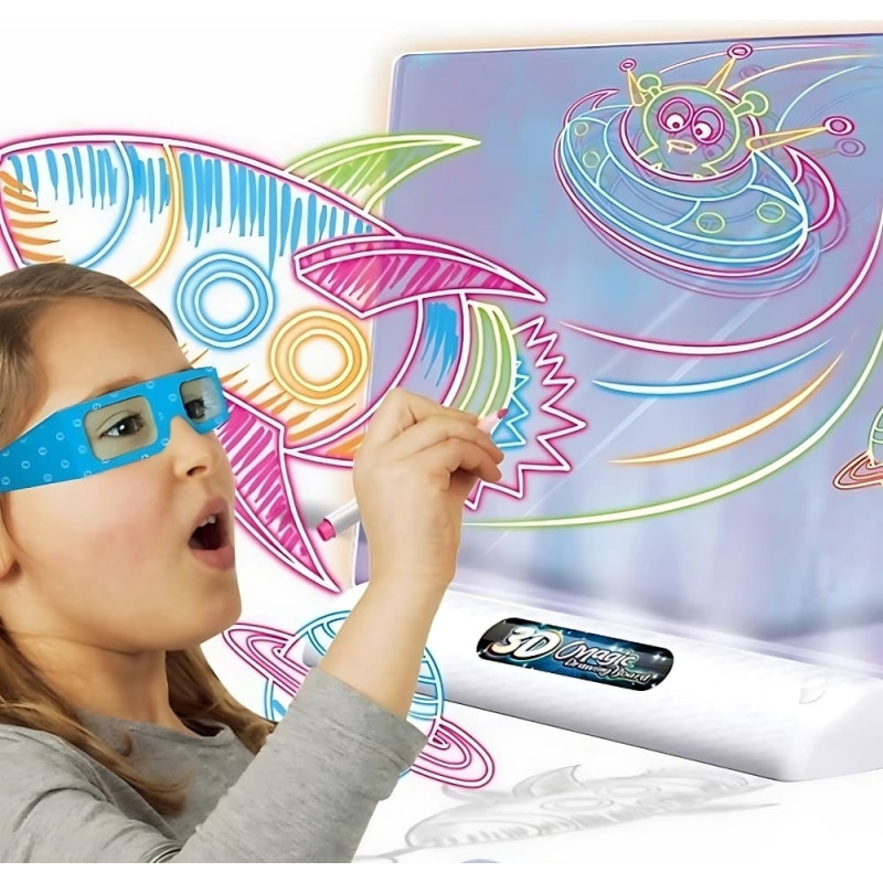 Woopie Magnetyczna Tablica 3D Podświetlenie LED do Rysowania