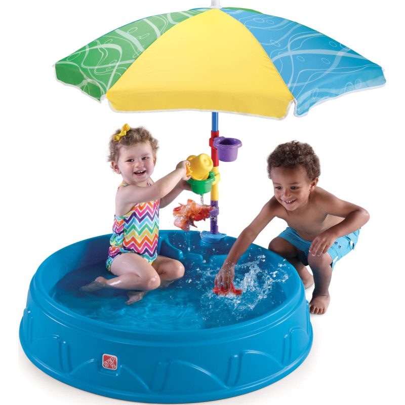 Step2 Pool with Umbrella 2-in-1 – Sandbox for Kids