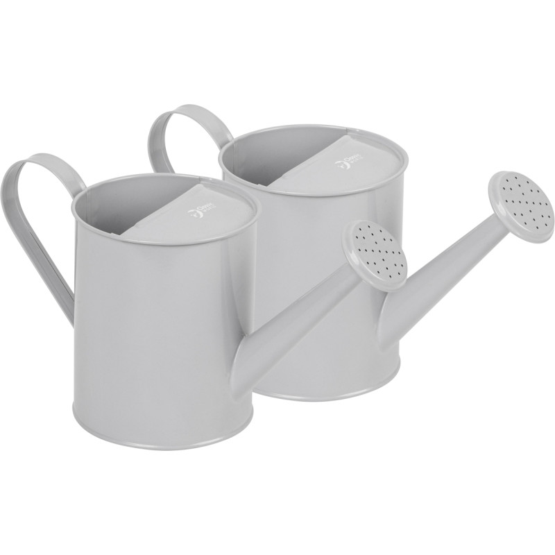 Classic World Edu Metal Watering Cans, Set of 2