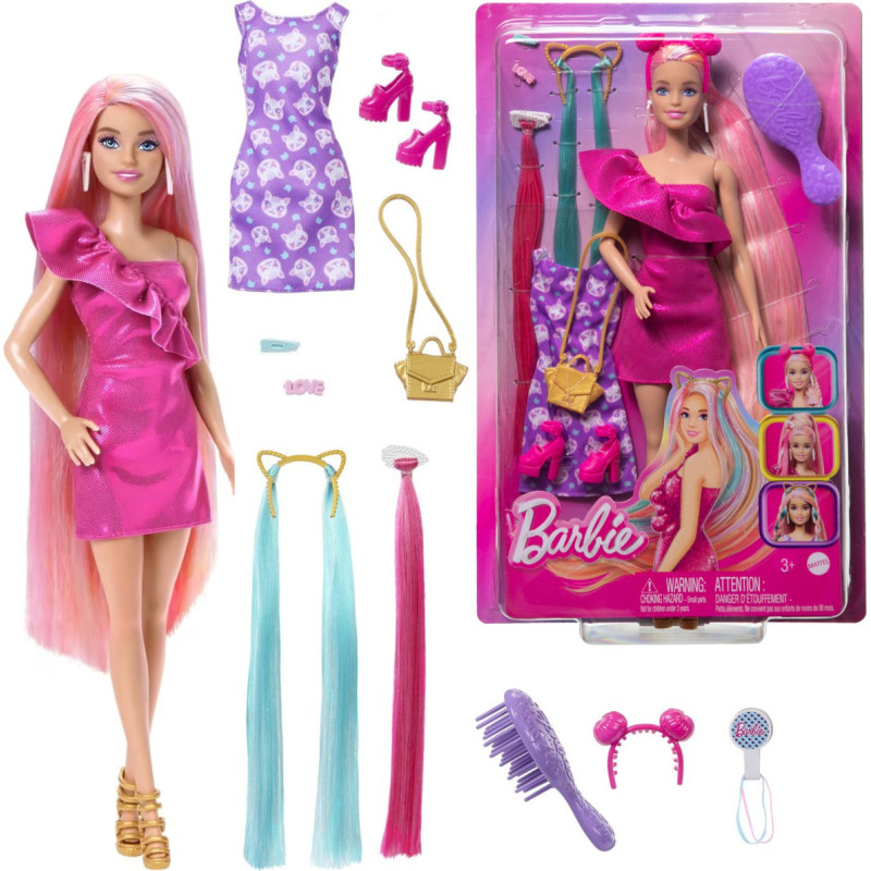 LALKA BARBIE ZABAWA Z WŁOSAMI