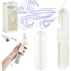 Rakstāmgalda ventilators mini rokas saliekamais ventilators portatīvais USB balts