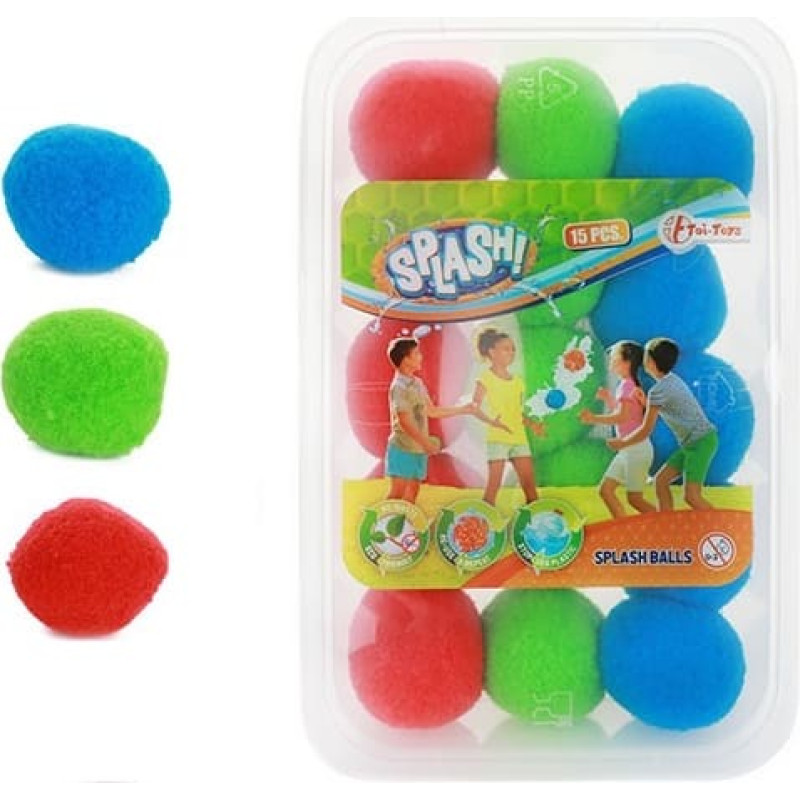 Splash water balloons – 5 cm, 15 pcs