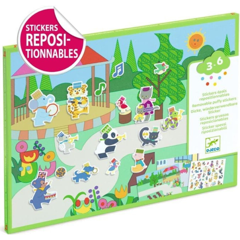 Djeco Thick stickers - Fanfare