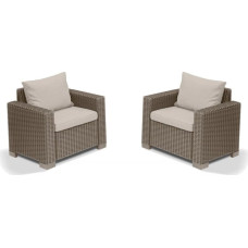 Keter garden chairs, 2 pcs, California, beige