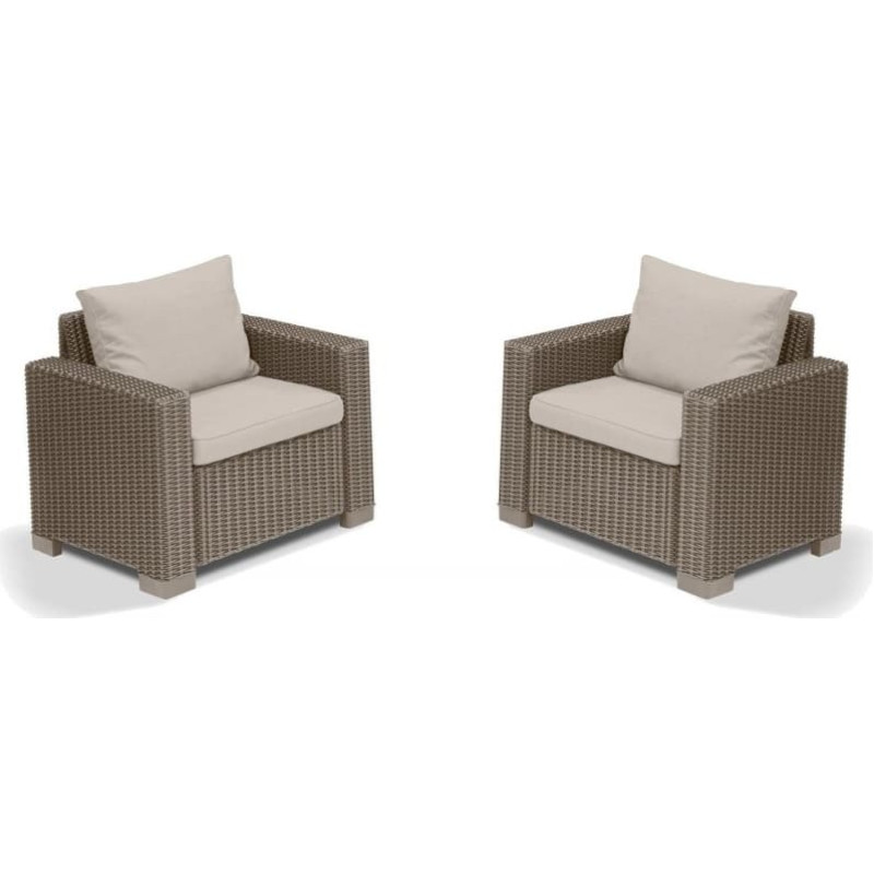 Keter garden chairs, 2 pcs, California, beige