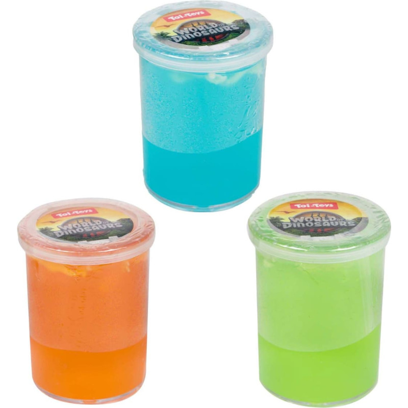 Slime with a dinosaur skeleton, 125 g.