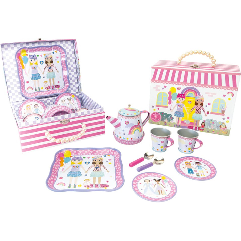 Floss & Rock 9 Piece Musical Tea Set - Best Friends