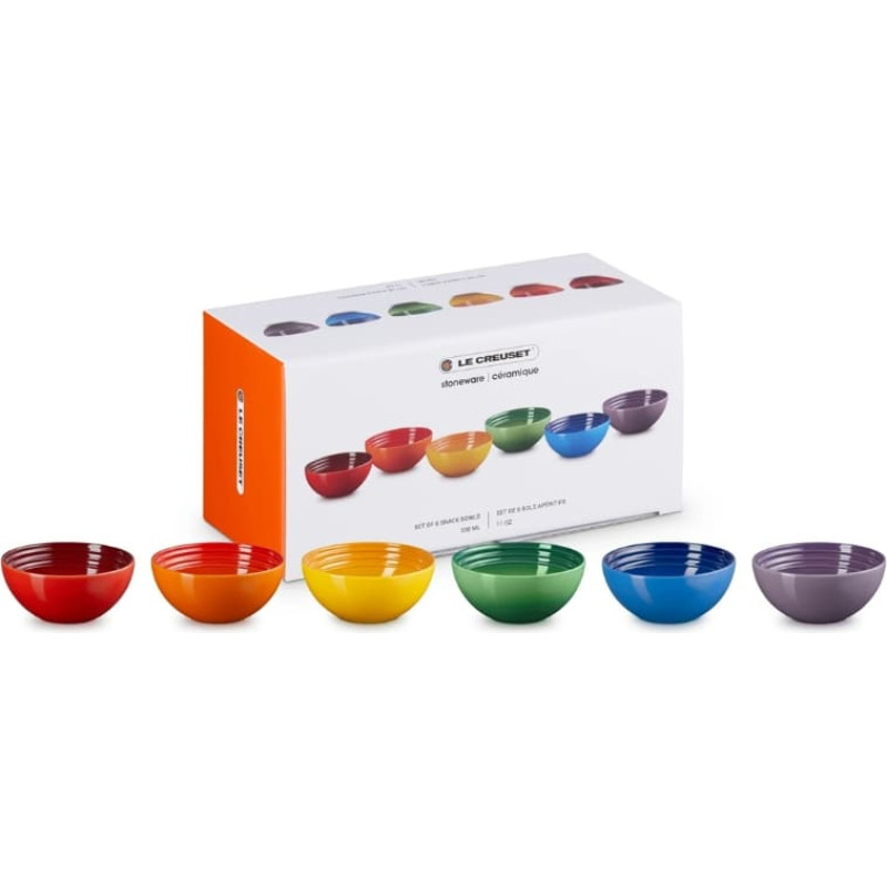 Le Creuset Bļodiņu komplekts 6 gab. akmens masas 330ml dažādās krāsās