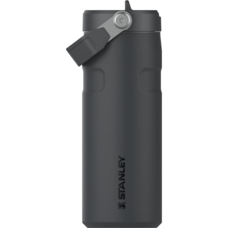 Stanley Termopudele ar salmiņu The IceFlow Bottle Flip Straw 2.0 0,47L melna 2.0