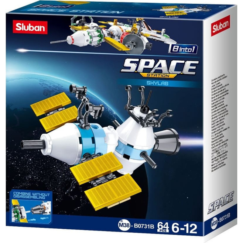 Klotsikomplekt Kosmoselabor 64 osa