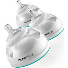 Nanobebe BREASTMILK BOTTLE TEAL 3 PACK