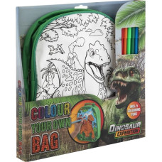 Värvi ja kujunda ise seljakott Dinosaurus