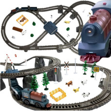 Woopie Kolejka Elektryczna Lokomotywa Towarowa Tor XXL 90 el.