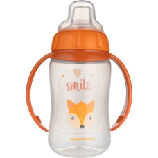 Canpol 56/512 Kubek treningowy z miękkim ustnikiem 320ml CUTE ANIMALS pomarańczowy
