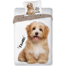 POŚCIEL KPL. BEST FRIENDS 021 PIES LIFE IS BETTER 140X200+70X90 BAW.MŁ.