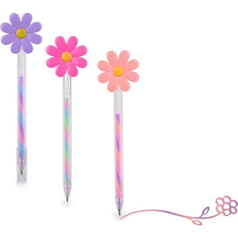 Trendhaus Good Feelings 6 - Flower Gel Pen - Swirly Colours (1 pc., 3 designs)