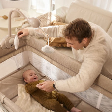 Kinderkraft travel cot LEODY UP, beige