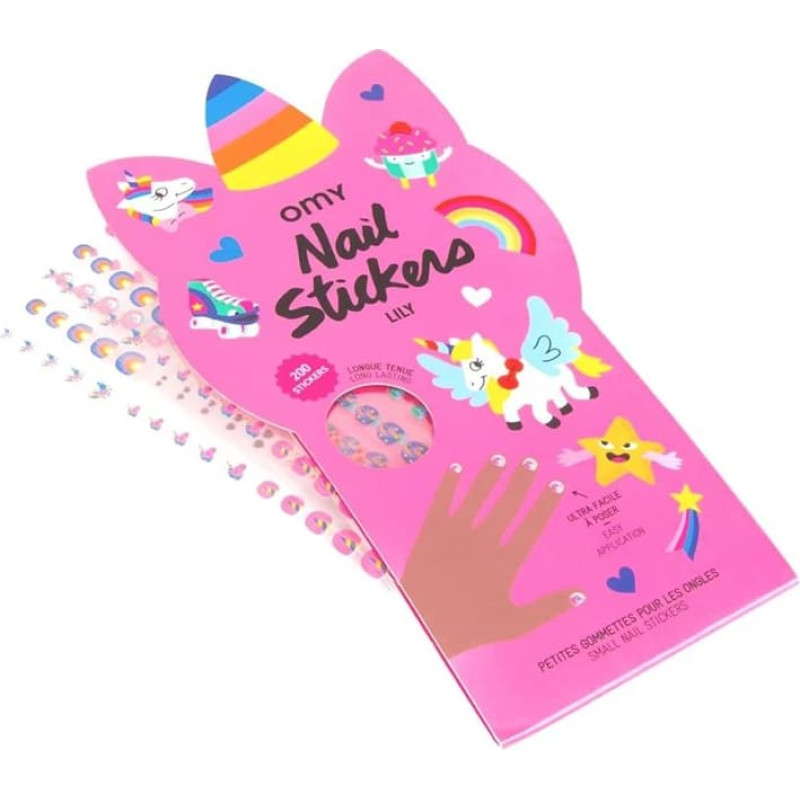 OMY Nail stickers for children LILY, 200 pcs