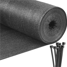 Springos Shade net light anthracite 185 GSM 1.7 x 10 m SN0068