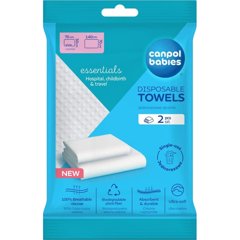 Canpol disposable towels, set of 2, 78/025
