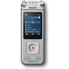 PHILIPS voice recorder, 8GB, chrome/silver DVT4110