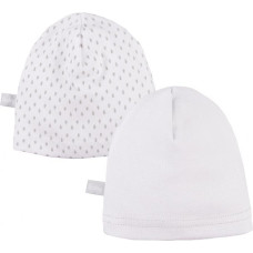 Ubranka EWA 906748 Czapka Smerfetka 2-pak biała 68