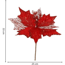 Springos Poinsettia Ziemassvētku dekorācija  Springos CA1263