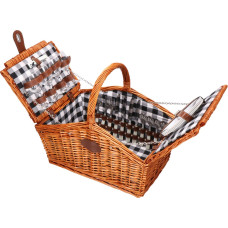 Springos Picnic basket with equipment and thermal bag Springos CS0136 45x32x42 cm