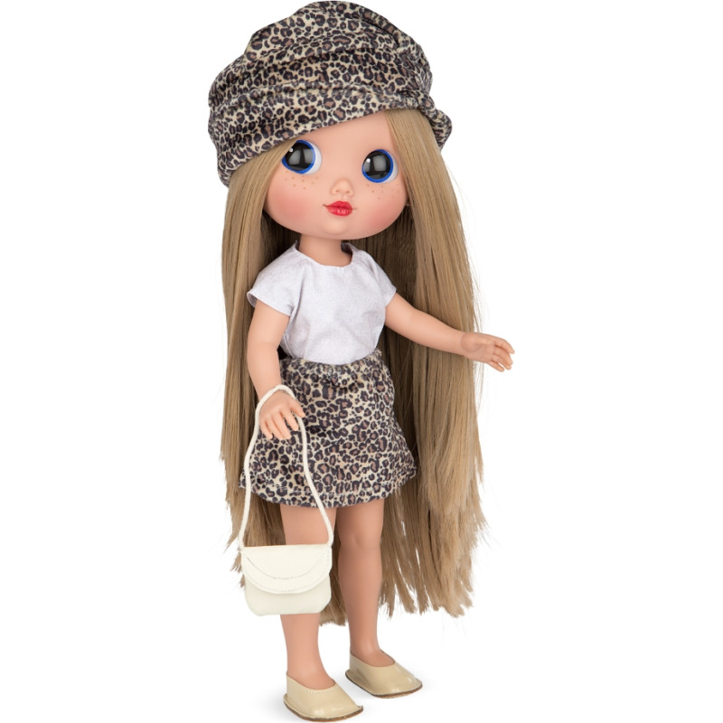 Arias Dunya doll, animal print