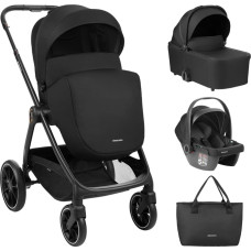 KIKKABOO Stroller 3in1 with carrycot Modena Black