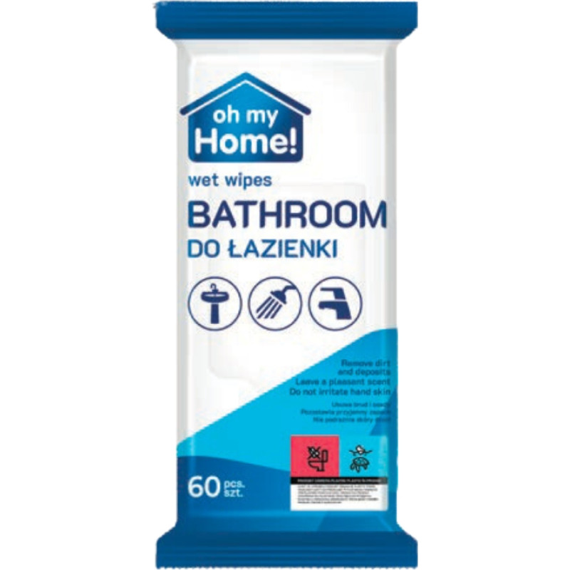 Presto Mitrās salvetes vannas istabai 60 gab.