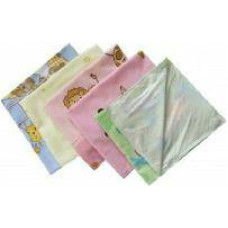 Miniania Diaper - 4518 - FLANNEL PRINT with BED PAD - MIX - size 50x60 cm