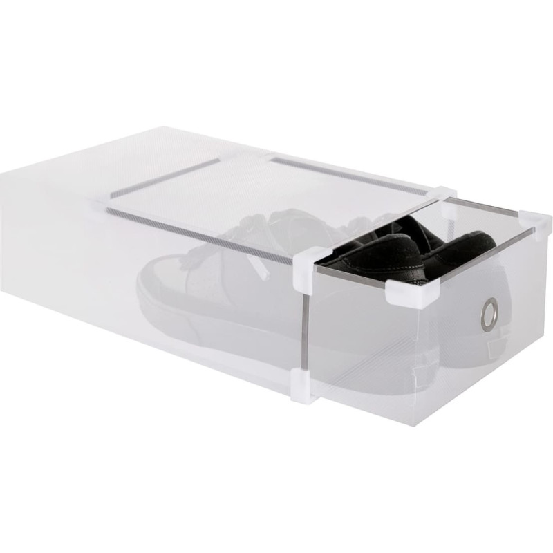 Springos Shoe box with drawer Springos HA3001, 34x22.5x13 cm, white organizer