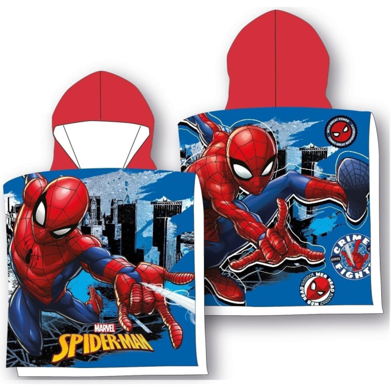 PONCHO 55X110cm SPIDERMAN SPI24-2011CG COTTON 320 gsm