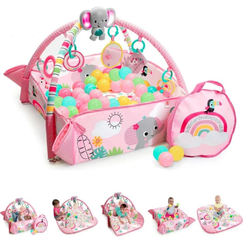 Bright Starts Play mat - 12625 - ACTIVITY GYM & BALL PIT - RAINBOW TROPICS