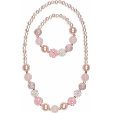 Great Pretenders necklace and bracelet set, pink
