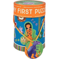 Floss & Rock My First Puzzles, Dinosaur, 4 puzzle set (3, 4, 6 & 8 piece)